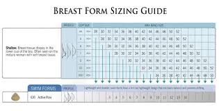 Damozelle Breast Forms Prosthesis Size Charts