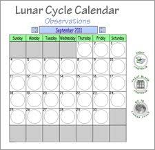 lunar cycle 1 calendar science netlinks