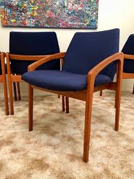 Rare New Low Price 4 Kai Kristiansen Designed Dining Chairs Newly Recovered Midcenturymodern Scandinavian Furniture Dining Chairs Chair