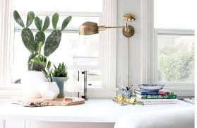 A nice work environement might even convince you to. How To Make Your Small Office Space Look And Feel Bigger And Happier Emily Henderson