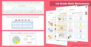 This doubles and near doubles pack is used to help students master doubles and near doubles addition facts. First Grade Math Worksheets Pdf Free Printable 1st Grade Math Worksheets