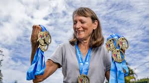 Masters athlete's incredible haul