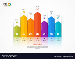 Column Chart Infographic Template 7 Options