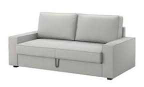 Finde das möbelstück deiner träume: Ikea Vilasund 3er Bettsofa Schlafcouch Orrsta Hellgrau Ebay
