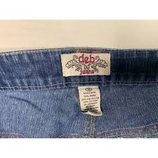 Haventhisandthat Deb Jeans Womens Juniors Size 13 Long Shorts Jean Denim 12 in Inseam Cuffed