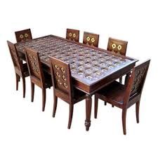 Turn your dining room into a flex space + 3 looks to try 17 photos. Antique Wooden Dinner Table Set For Home Hotels 1 Table 8 Chairs Rs 250000 Set Id 21933973855