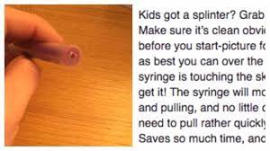The Only Thing More Frustrating Than Getting A Splinter Is The Process Of Removing Said Splinter Splinter Removal Good Parenting Parenting Jokes
