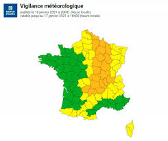 Elle est constituée des départements suivants : Meteo 16 Departements Places En Vigilance Orange Neige Verglas Le Point