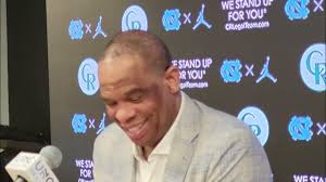 UNC coach Hubert Davis press conference after the Tar Heels' win at N.C.  State