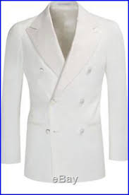Nwt Suitsupply Jort Madison White Plain Cotton And Cashmere