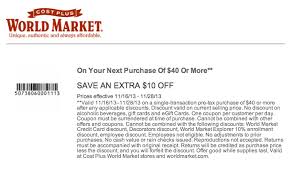 World Market Printable Coupon Printable Coupons Printable Coupons Coupons World Market