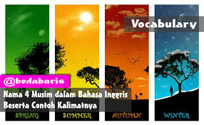 Atau batu akik juga bisa. Nama 4 Musim Dalam Bahasa Inggris Beserta Contoh Kalimatnya Arti