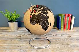 start pinning your destinations with the cork globe globus kork kreativitat