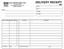 Delivery Receipt Template Receipt Template Word Template Free Business Card Templates