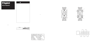 If the receptacle is intended to be. Legrand 1595h Series Gfci Receptacle Rev B User Manual 2 Pages