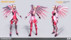 Renaud Galand Pink High02 Jpg 1920 1080 Overwatch Fan Art Mercy Overwatch Overwatch Wallpapers