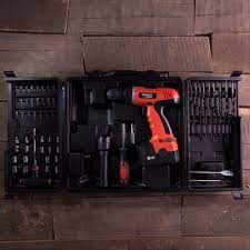 Forward / reverse switch led work light led charge indicator ac charging adapter. Cordless Drill Set 78 Piece Kit 18 Volt Power Tool By Stalwart On Sale Overstock 4714057