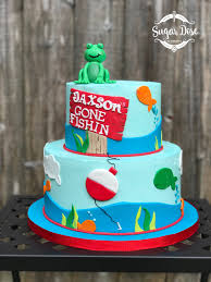 Unique birthday cakes for boys and men police. O Fish Ally Themed Cake Buttercream Cake Fondant Details And Hand Scul Fishing Themed Birthday Party Fishing Birthday Party Boys Kids Fishing Birthday Party