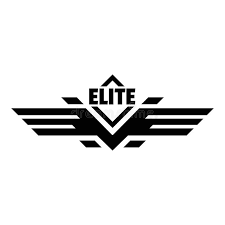 Gold badge for elite pilots, silver for all other ranks. Elite Force Logo Simple Style Stock Vector Illustration Of Linear Black 119709365