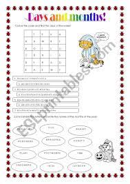 Use the date calculator to get your age in days or measure the duration of an event. Days And Months Esl Worksheet By Binho