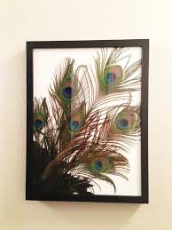 Peacock wall art decor for living room, piy beautiful oil painting canvas prints of elegant proud peacock on beige pictures (1 thick frame, waterproof artwork, bracket mounted ready to hang, large) 4.7 out of 5 stars. 40 Unique Peacock Feather Wall Decor Ideas Feather Wall Decor Diy Picture Frames Feather Decor