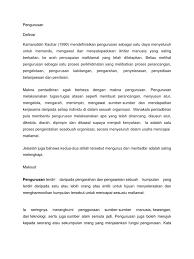3 perancangan bermakna pengurusan tentang: Pengurusan Dan Keselamatan Bengkel