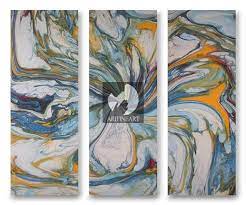 Lukisan Panel Abstrak Air Big Ari Lestawan Tokopedia Abstrak Lukisan Painting