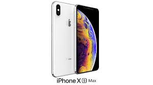Apple Iphone Xs Max White 3d Model In 2020 Apple Iphone 3d Model Iphone