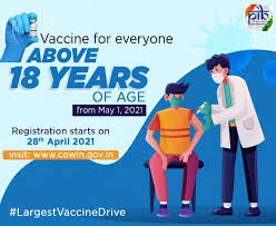 More news for covid 19 vaccine registration india » Pib India On Twitter Everyone Above The Age Of 18 Shall Be Eligible For Covid19 Vaccination From May 1 2021 Registration Starts On April 28 On Https T Co Cpozfa5ci3 Continue Following Covid Appropriate Behaviour