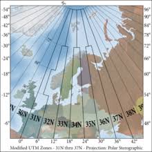 Universal Transverse Mercator Coordinate System Wikipedia
