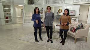 The pieces mix and match. Denim Co Active Velour Tunic On Qvc Youtube