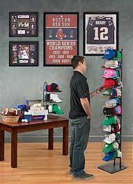 Hat Display Rack Floorstanding 12 Pockets Black Hat Display Baseball Hat Storage Baseball Hat Display