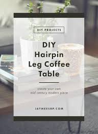 Build your own modern contemporary hairpin leg coffee table for under $50 from an old coffee table and purchased hairpin legs! Diy Hairpin Leg Coffee Table Tutorial Jaymee Srp