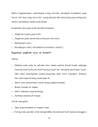 Nyamuk penyebab kedua penyakit itu jenisnya berbeda. Contoh Buku Skrap Tentang Penyakit Berjangkit