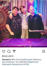 theqoo] BANG SIHYUKS INSTA (WITH BTS JUNGKOOK)