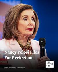 Rep. Nancy Pelosi (D-Calif.) has filed to run for reelection in 2026,  according to the Federal Election Commission. Pelosi, whose district covers  San Francisco, has been in the House since 1987. She
