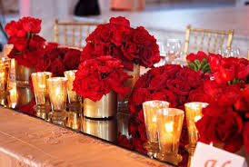 Red Gold Centerpieces Wedding Gold Wedding Decorations Red Gold Wedding Wedding Colors Red
