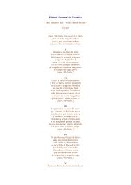 Consejo nacional electoral del ecuador 2021 ©. Himno Nacional Del Ecuador