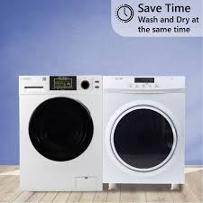The dryer requires no venting, so there's no ducting to worry about. Stacked Side By Side Washer Dryer Set With Sanitize Allergen Quiet Sensor Dry Features Overstock 33306989