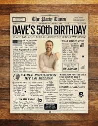 If you've already been over 50 for a while, then it can be a fun time welcoming other people to the 50s club. 50th Birthday Gift For Men Or Women 1971 Birthday Newspaper Poster Sign 50 And Fabulous 50th Birthday Party Decorations Back In 1971 50th Birthday Quotes 50th Birthday Gifts For Men Mens Birthday Gifts