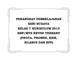 Perangkat Seni Budaya Kelas 7 K13 Masudin Com