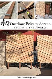 Diy Outdoor Privacy Screens The Awesome Orange Privacy Screen Outdoor Diy Backyard Diy Outdoor