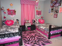 Add a wall shelf to show off decor or pair with a storage bin to keep games stashed away. Monster High Room For Girls Monster High Bedroom Zebra Print Bedroom Kids Bedroom Decor