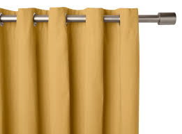 Wespa Lined Cotton Eyelet Pair Of Curtains Mustard 168 X 182cm Senfgelb Gelb Und Design