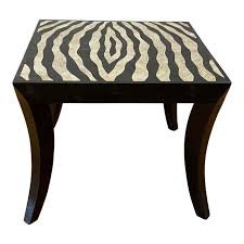 The dana coffee table is the perfect balance between intricate pattern and organic lines. Zebra Pattern Stone Inlay Side Coffee Table Chairish