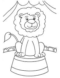 Ausmalbild Zirkus Lowe Kinder Zeichnen Ausmalen Ausmalbilder