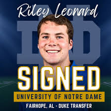 Notre Dame Signs Transfer Quarterback Riley Leonard