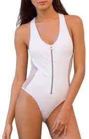 Joan Smalls Women S Zip Up Front One Piece Swimsuit Walmart Com One Piece Swimsuit Swimsuits Swimsuits Outfits