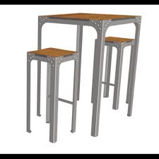 Mange Debout D Exterieur Carree Avec 2 Tabourets Boldo 110 X 77 X 77 Cm Euroterrasse Tah 114 Cp 2 Metro