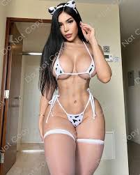 8x10 Ennid Wong PHOTO photograph picture asian busty bikini lingerie thong  model